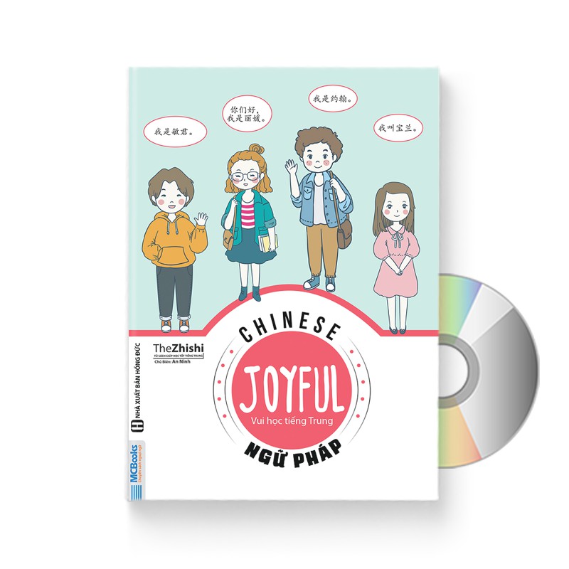 Sách - joyful chinese – vui học tiếng trung – ngữ pháp + dvd quà tặng
