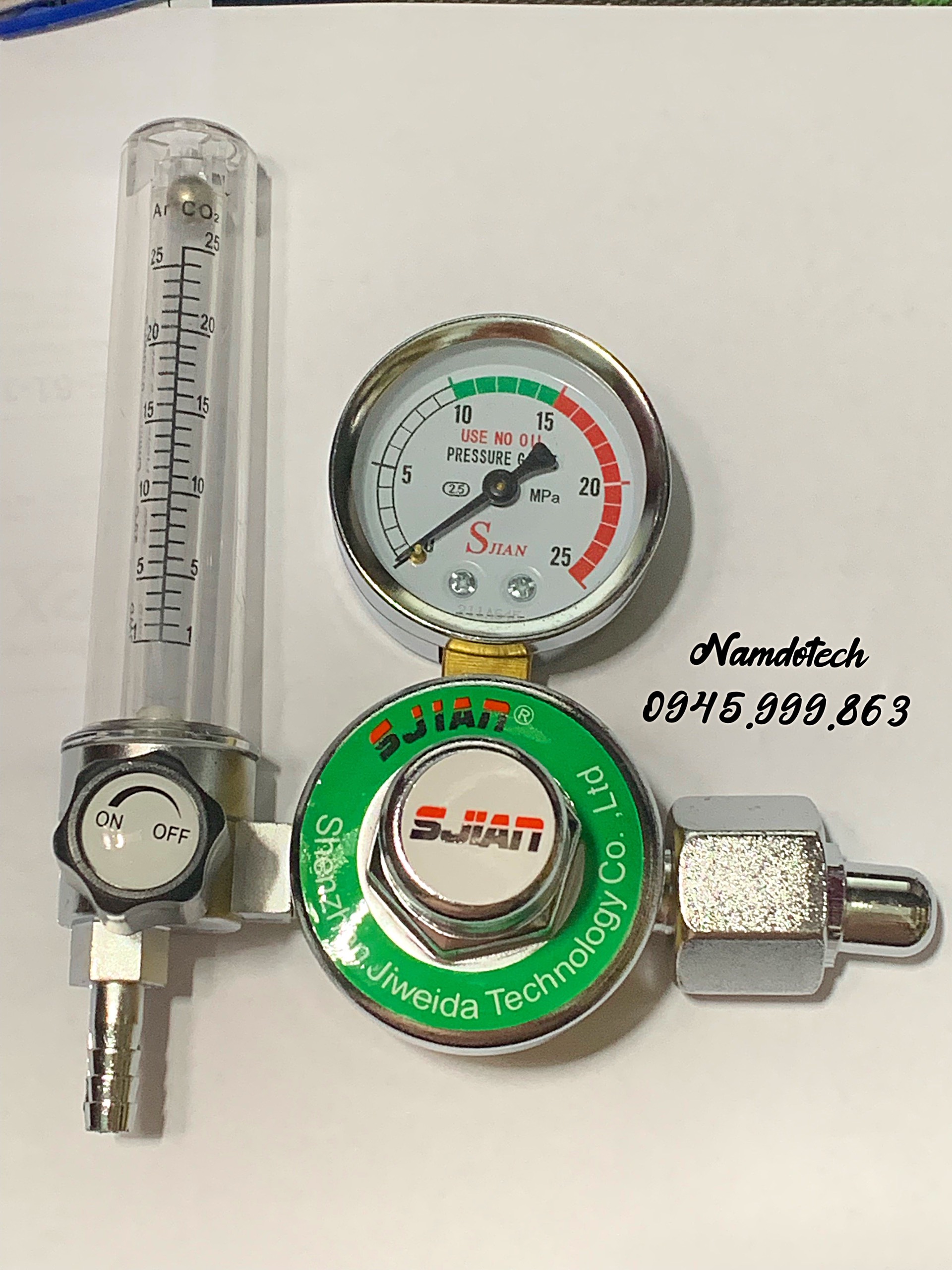 [Sẵn Hàng ] Đồng Hồ Argon AR101 - Lắp Cho Bình Khí Argon