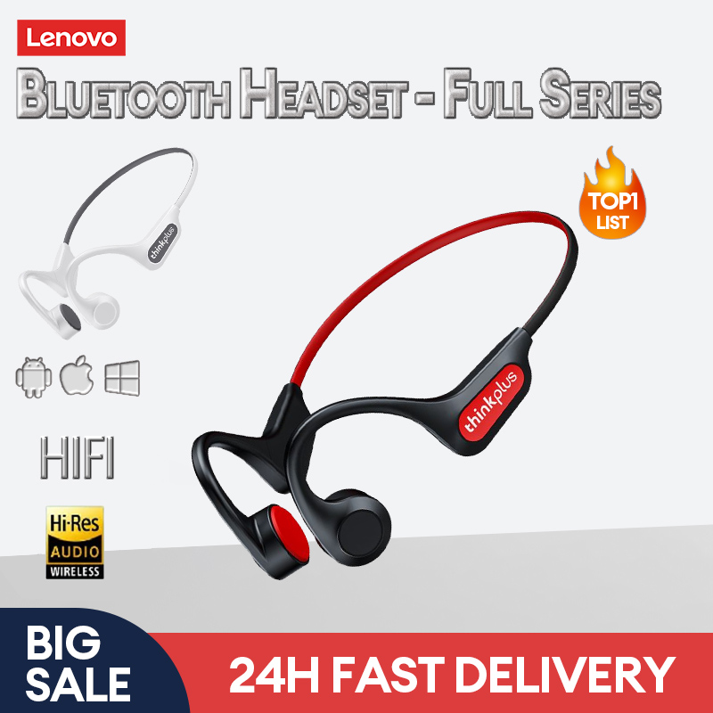  Lenovo Tai Nghe Không Dây X3 Pro Tai Nghe Bluetooth Dẫn Truyền Xương Tai Nghe Không Nhét Tai Chống Nước IPX5 Có Mic Để Chạy Thể Thao 