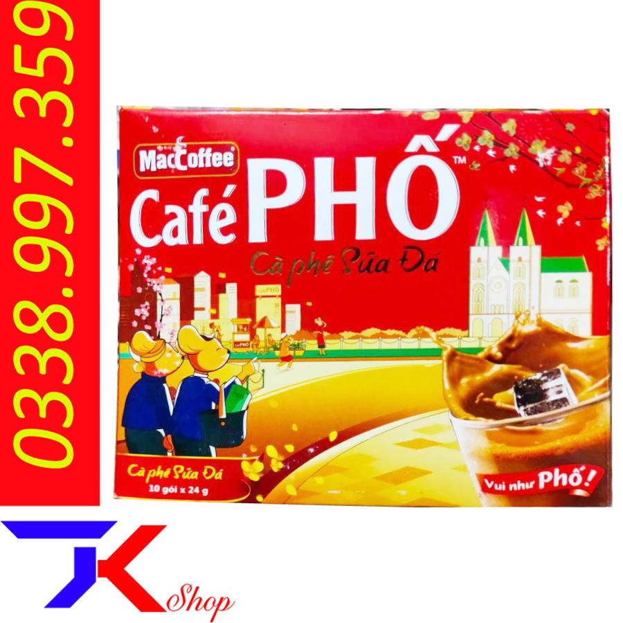 Cà phê Sữa đá maccoffee café Phố  mẫu tết 2020 gói 240g