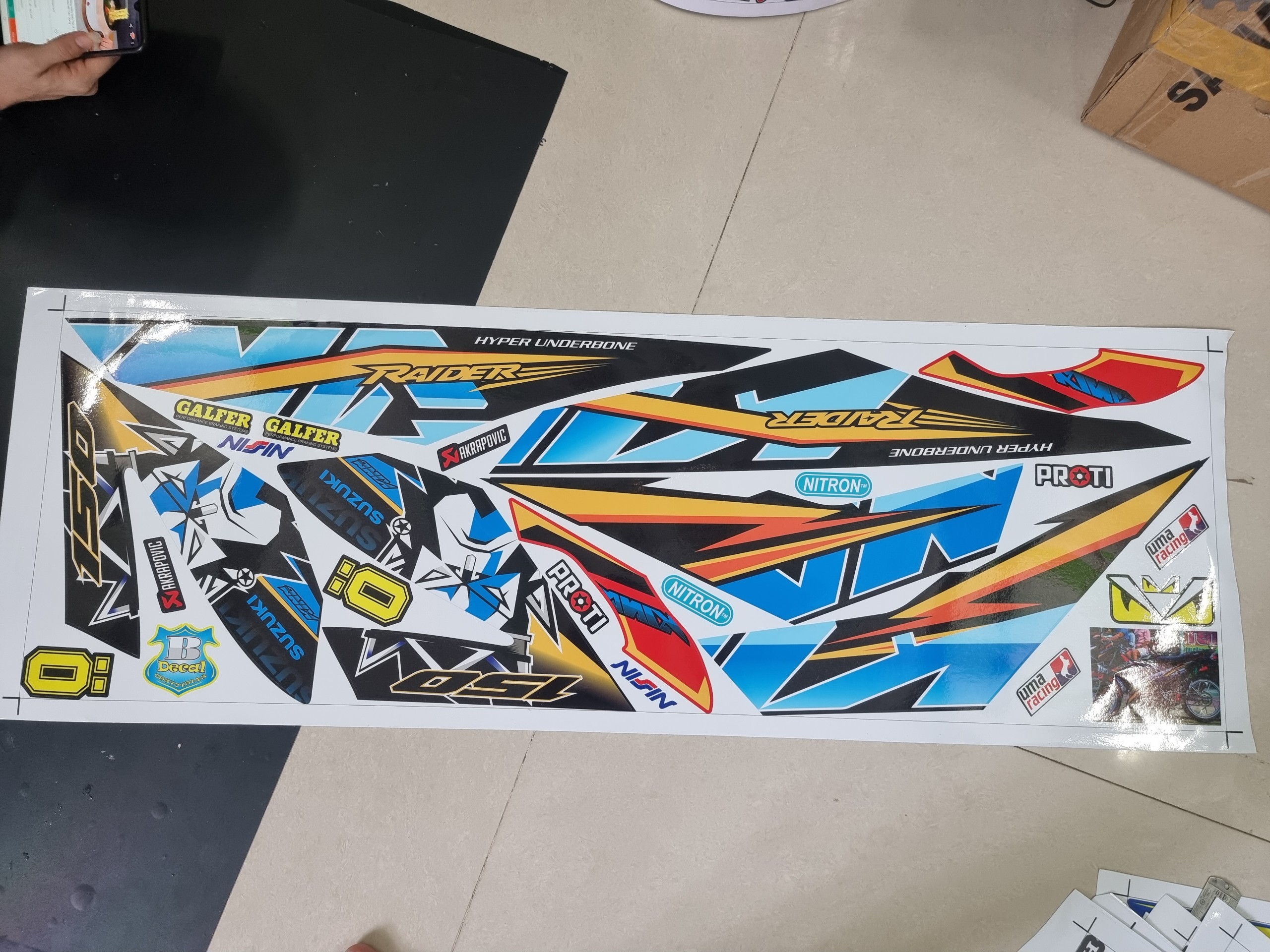 Tem xe raider fi 150 king drag