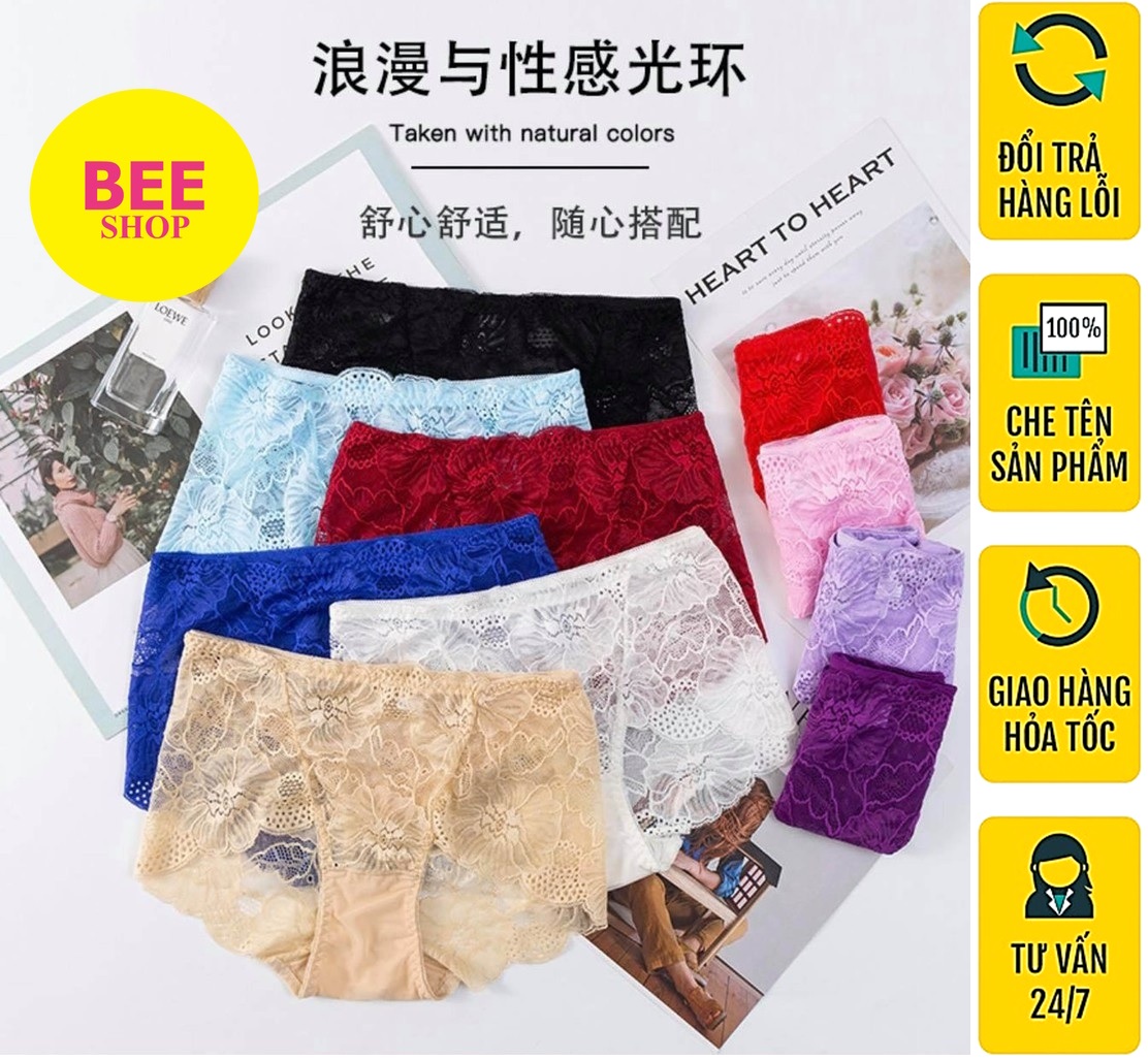 Quần lót ren - quần lót nữ lưng cao loại 1 tôn dáng chất ren siêu mềm mịn quyến rủ