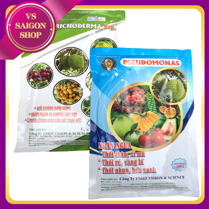 [HCM](COMBO) TRICHODERMA VÀ PSEUDOMONAS: Phòng Trừ Nấm Khuẩn Ngăn Ngừa Bệnh Chết Nhanh Chết Chậm