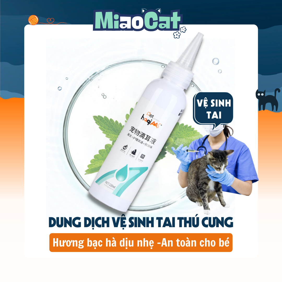 Nước Vệ Sinh, Khử Mùi Tai Cho Chó Mèo RT8202 MIAOCAT