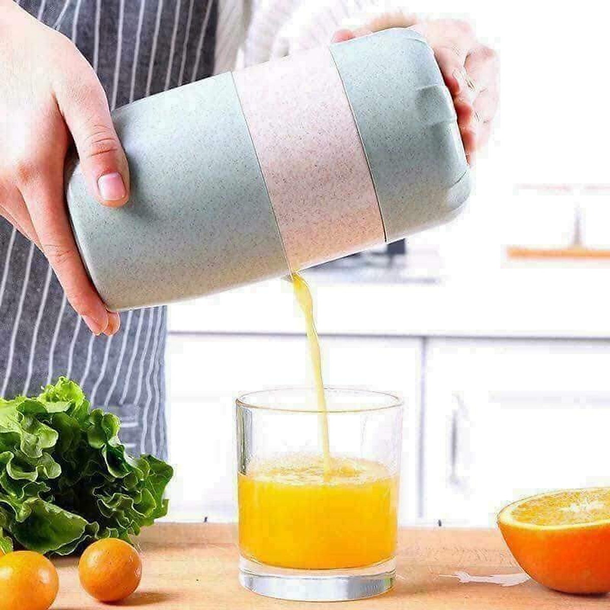 Dụng cụ vắt cam bằng lúa mạch tiện lợi