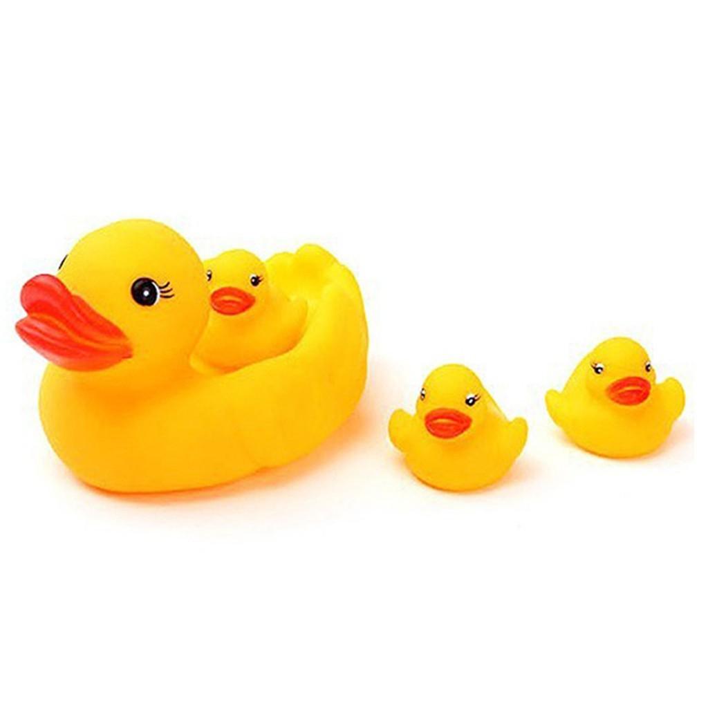 Đàn vịt thả bồn tắm, chậu tắm, bể bơi có tiếng kêu