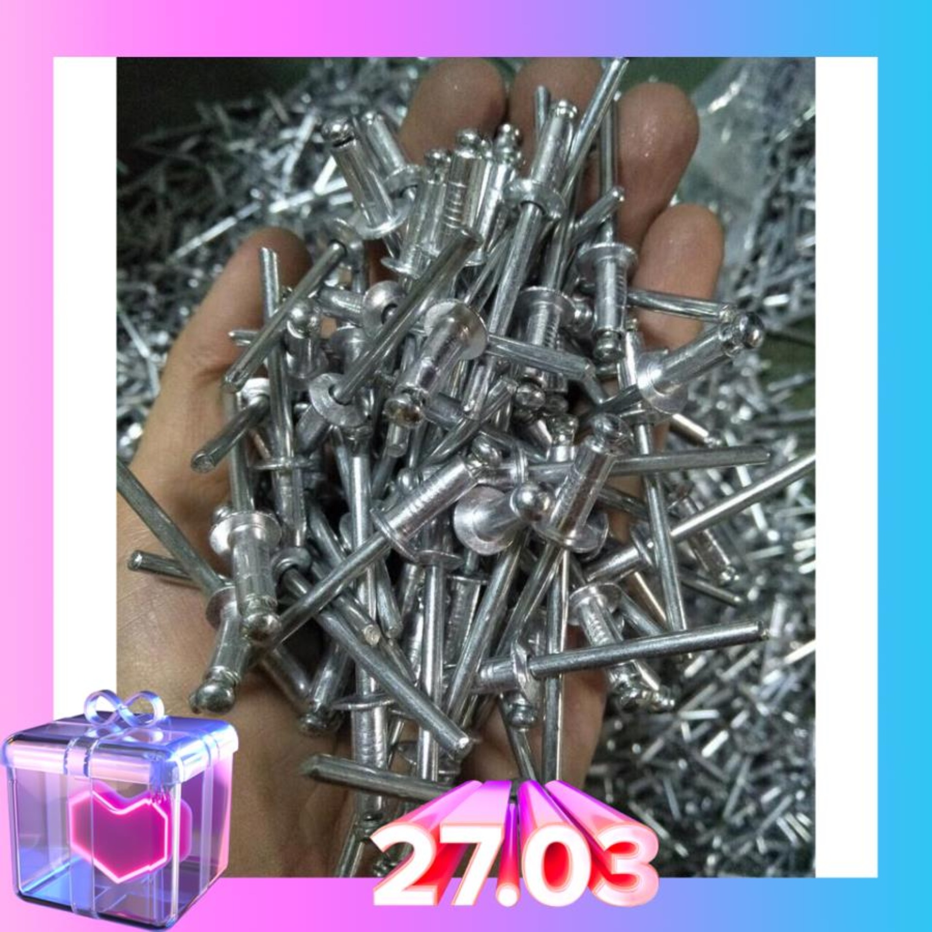 Đinh rút 3 ,Đinh tán, đinh rive- túi 1kg