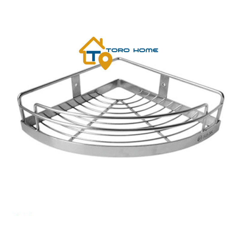 Kệ Gia Vị Góc Lưới 1 Tầng Inox 304- 25*25cm- 20*20cm