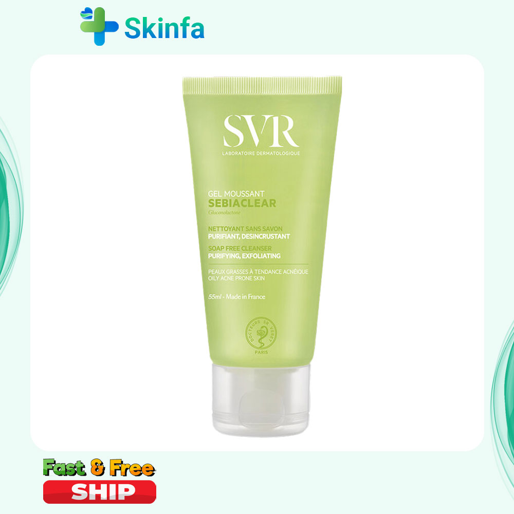 Sữa Rửa Mặt SVR SEBIACLEAR Gel Moussant  Cho Da Dầu Không Chứa Xà Phòng