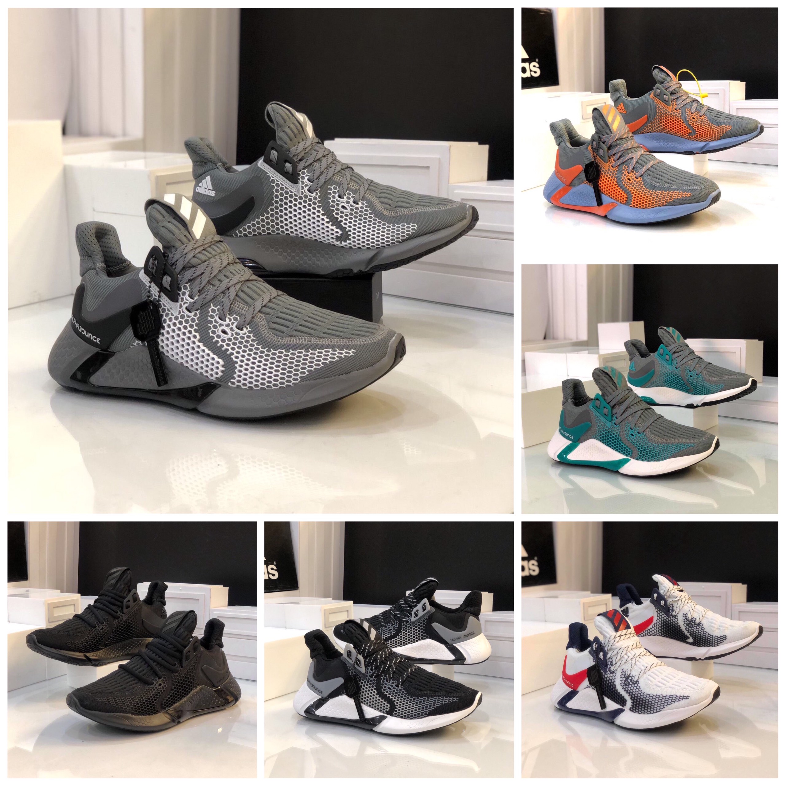 Giày Thể Thao Nam Alphabounce  Full 6 màu -- Sneaker 2024 - giày thể thao chuyên chạy bộ tập thể thao - đi chơi - đi làm - AB20