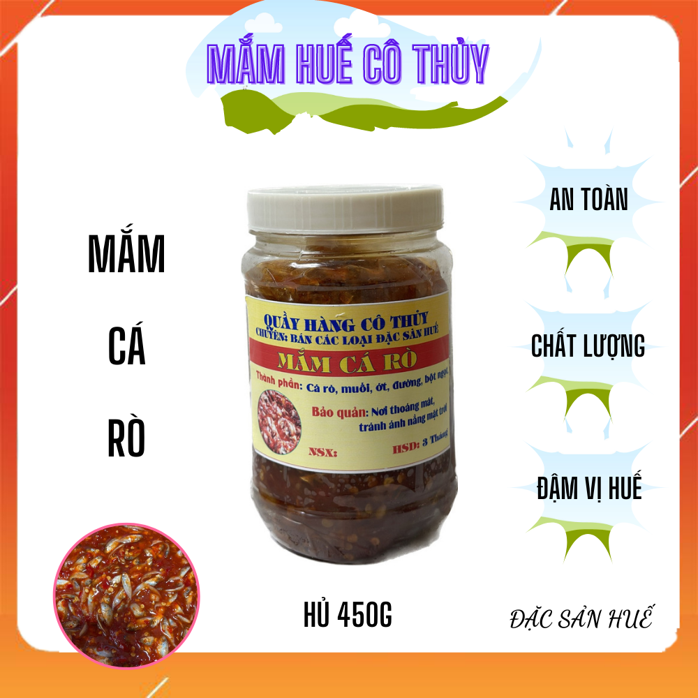 Mắm cá rò hũ 450g - Mắm Huế Cô Thủy