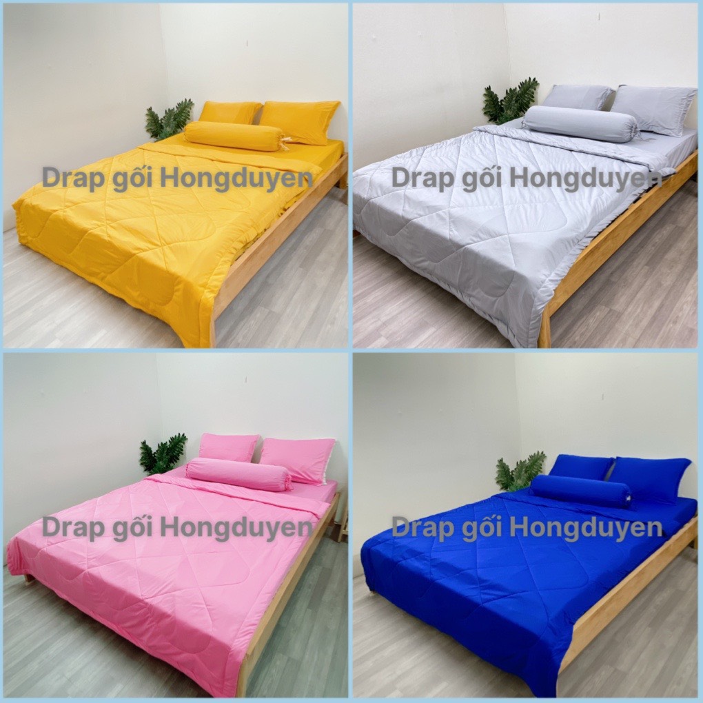 Bộ drap/ga/ra thun trơn nhiều màu 1m6/1m8 ko mền/có mền . bộ drap thun. bộ ra thun. bộ grap thun. ga giường - drap giường - ra giường - grap giường.