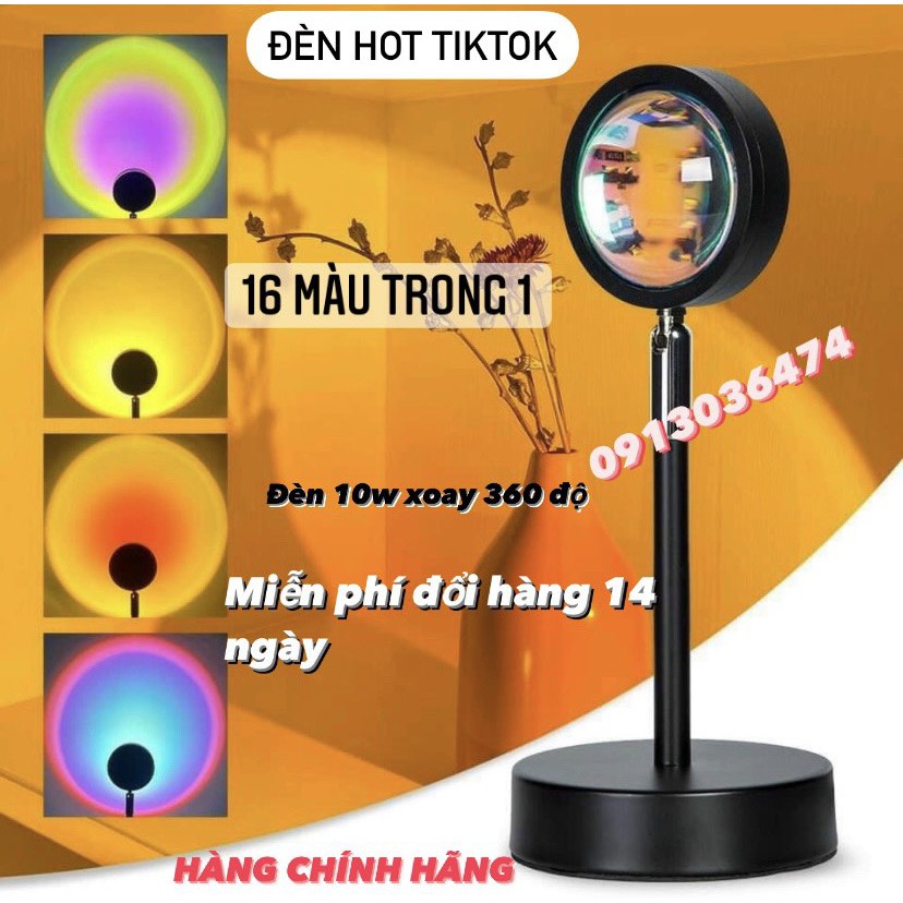 Đèn Hoàng Hôn Có Decal Chuyển Đổi Màu Hoàng Hôn, Mặt Trời, Cầu Vồng Ảo Diệu, Chụp Ảnh Sống Ảo, Quay Tiktok
