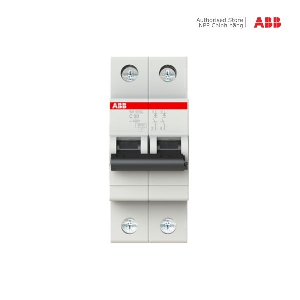 Cầu dao tự động abb mcb 2p 20a 4,5ka