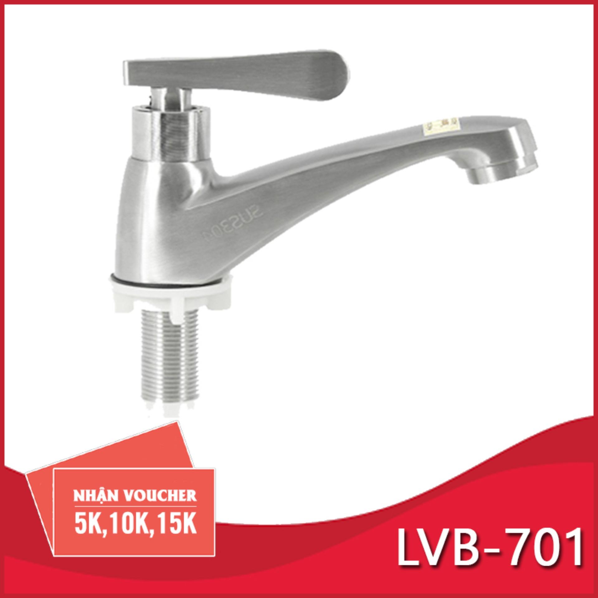 [HCM][INOX 304 KHÔNG RỈ SÉT] Vòi lavabo lạnh INOX SUS 304 CB - 701