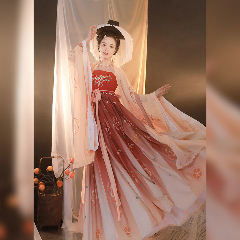  Trang Phục Cổ Xưa Chân Váy Hezi Nữ Hán Phục Chính Hãng Áo Sơ Mi Tay Lớn Bộ Đồ Thêu Phong Cách Nhà Đường Mùa Hè 