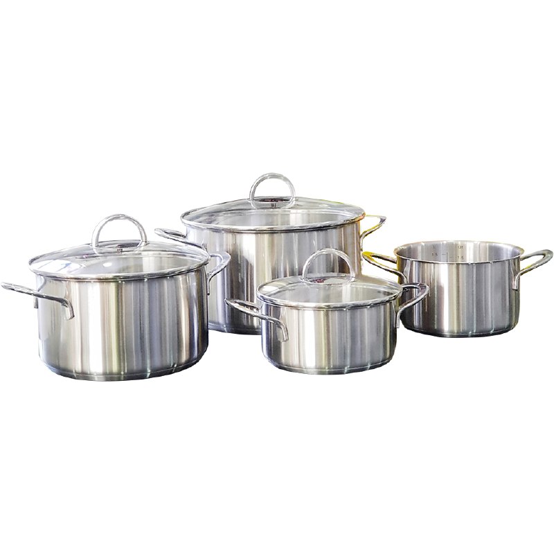 Bộ nồi berndes roma 059021, 4 nồi, đáy 5 lớp dẫn nhiệt