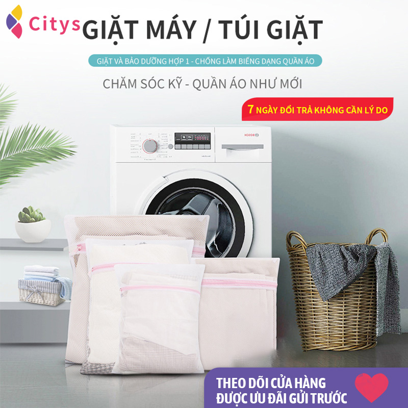 [HCM][Combo 3 cái lớn vừa và nhỏ] Túi giặt cần thiết cho máy giặt giúp quần áo không bị phai màu biến dạng và trổ bông vải hiệu quả