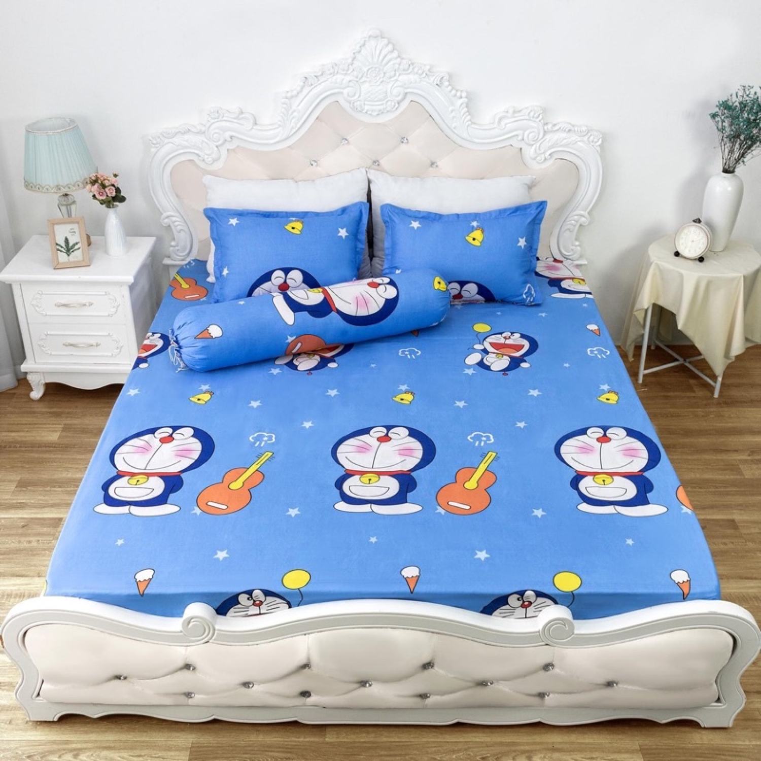 Set ga + 2 vỏ gối poly cotton m6/m8