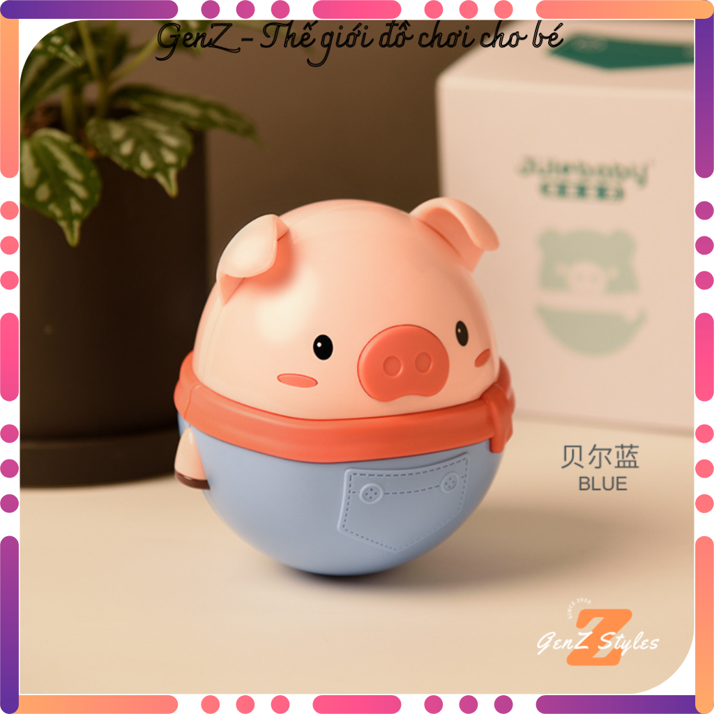 Đồ chơi cho bé gái lật đật mini hình heo dễ thương phát nhạc vui nhộn, Đồ chơi trẻ em yêu thích vui chơi cả ngày