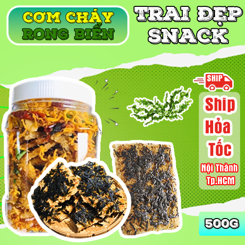 500g cơm cháy mix rong biển trai đẹp