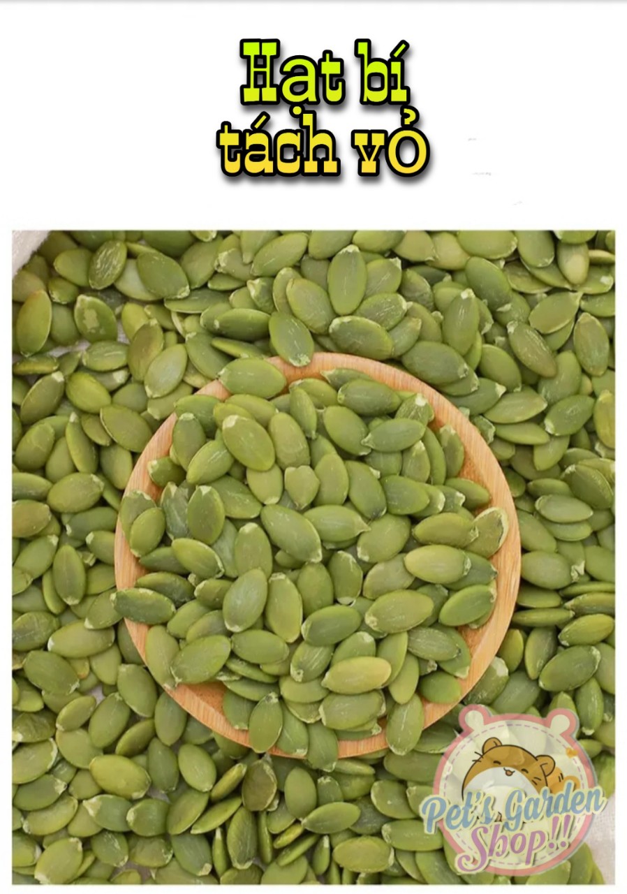 Hạt bí tách vỏ - thức ăn hamster, cam kết hàng đúng mô tả, chất lượng đảm bảo an toàn đến sức khỏe cho thú nuôi