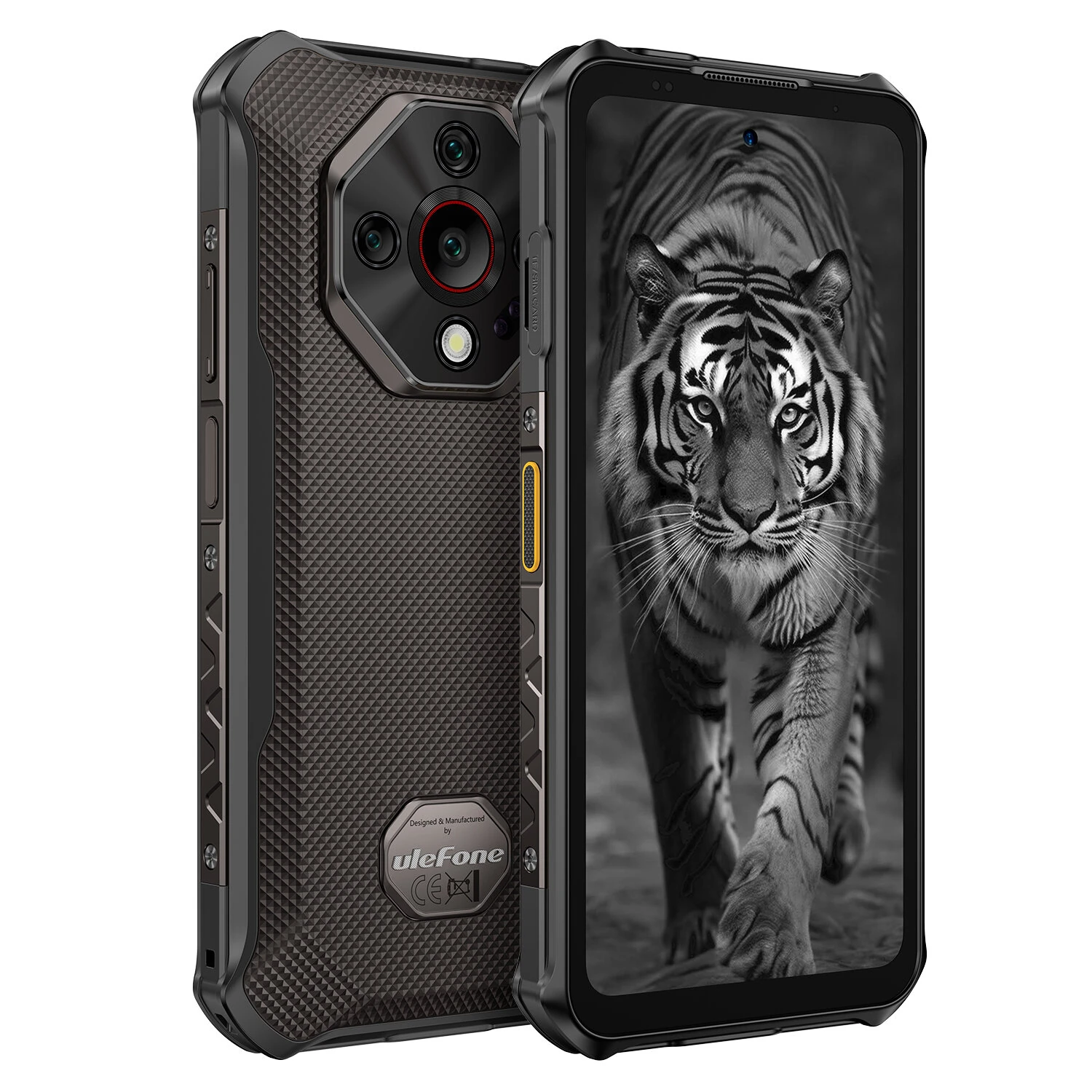 Ulefone Armor X16 12GB 128GB 48MP Ba camera 20MP Tầm nhìn ban đêm 10360mAh Sạc nhanh 33W 6,56 inch Android 15 NFC Helio G91 Octa Core IP68 IP69K Chống nước Điện thoại thông minh 4G chắc chắn