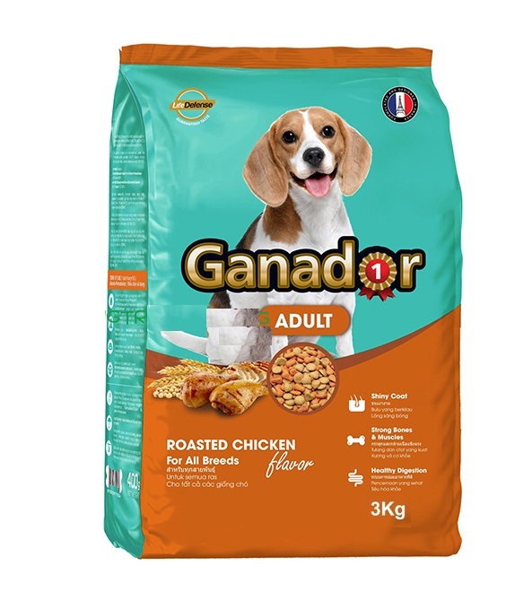 Thức ăn hạt cho chó trưởng thành Ganador Adult vị gà nướng bao 3kg