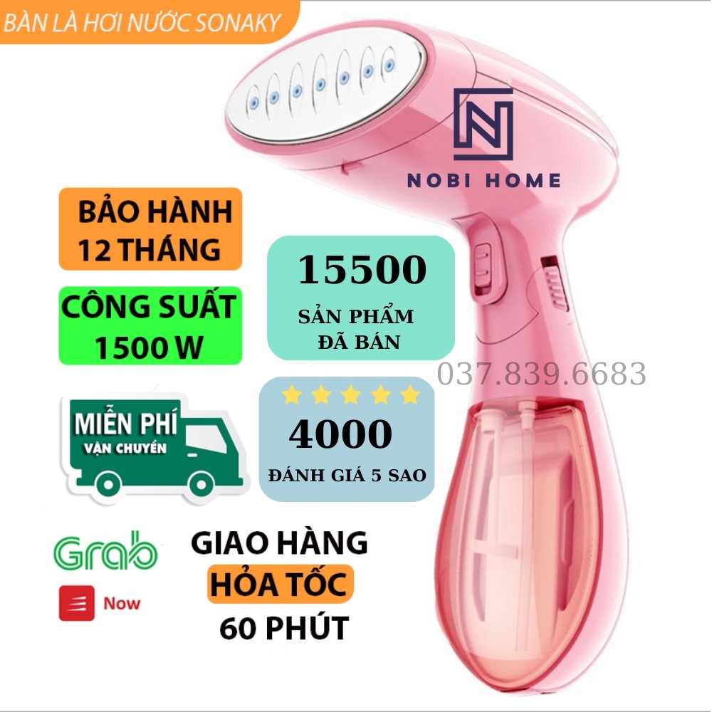 Bàn Là Hơi Nước Cầm Tay SoKaNy SK-3060 Công Suất 1500W Nobihome bàn ủi hơi nước cầm tay mini SeKa SK-545 mẫu mới 2022