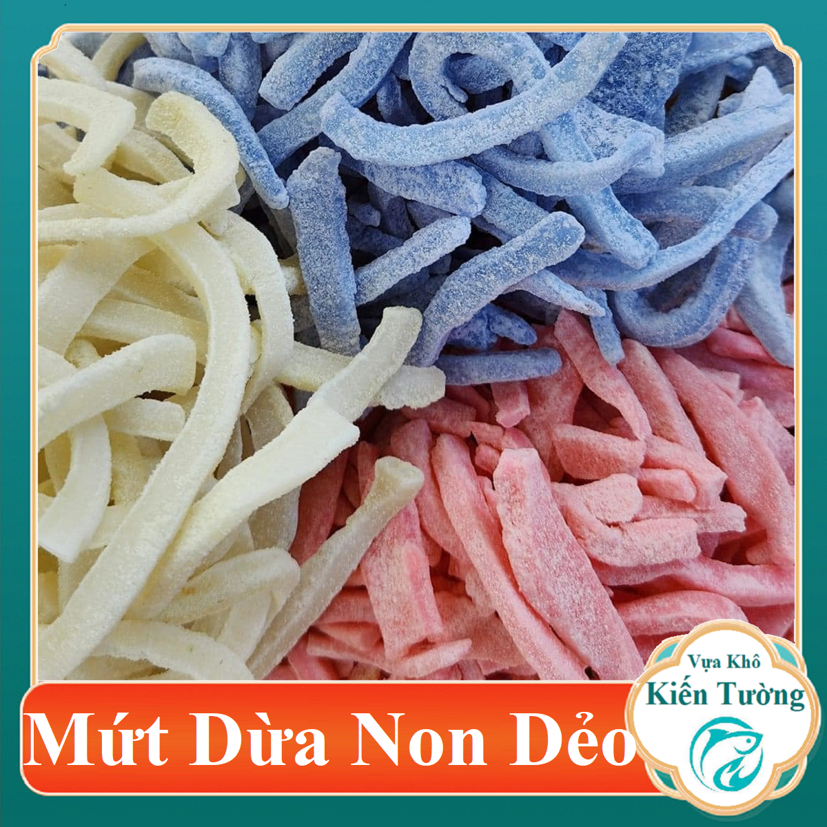 Mứt dừa non, mứt dừa tết mềm dẻo thơm ngon ăn liền- vựa khô kiến tường