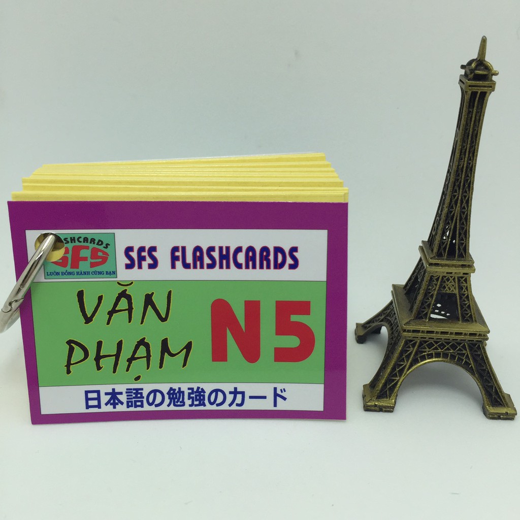 Bộ thẻ tiếng nhật văn phạm n5