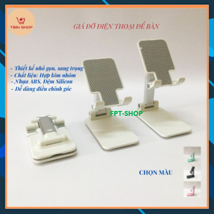 Giá đỡ điện thoại, ipad gấp siêu gọn, đế vững chắc có lót chống trượt-Giá đỡ điện thoại máy tính bảng cực kỳ tiện dụng, Kệ điện thoại giá điện thoại iPad chống tê mỏi tay