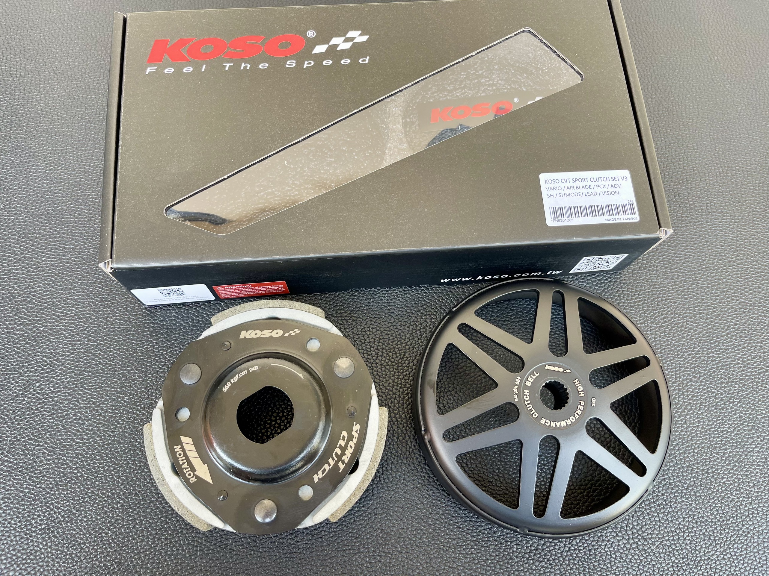 Bộ nồi sau koso chính hãng cho xe honda 110/125/150/160