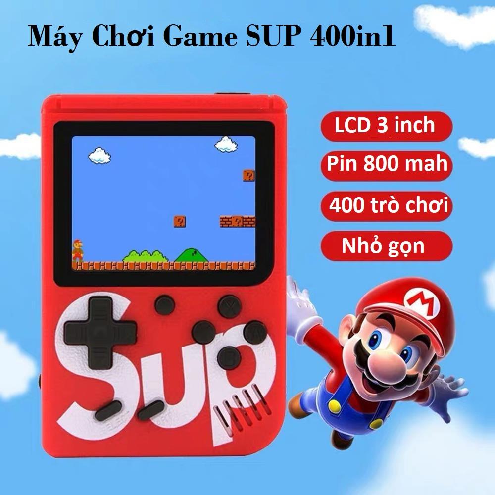Máy chơi game mini giá rẻ, máy chơi game cầm tay, máy chơi game cầm tay sup mini 400in1 tích hợp 400 trò chơi sáng tạo kèm tay phụ 2 người chơi, tuổi thơ dữ dội