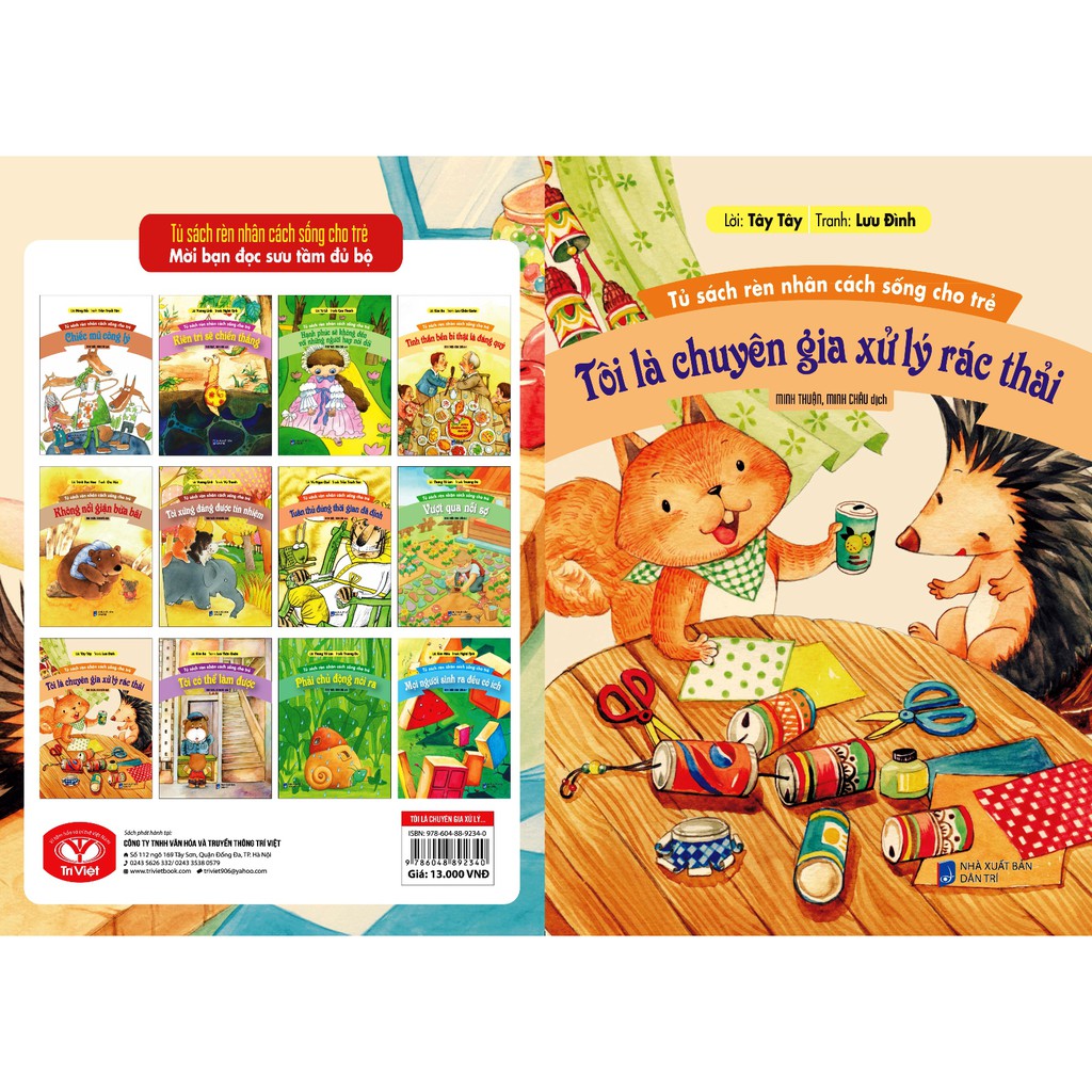 Tủ sách rèn nhân cách sống cho trẻ - Tôi là chuyên gia xử lý rác thải