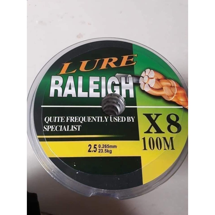 Dây dù câu cá lure x8 7 màu dây dù bền chắc 100m/cuộn