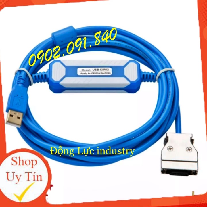 Cáp lập trình usb-cif02 cho plc omron cpm1a/ 2a, cqm1, cpm1, c200hs/hx/hg/he