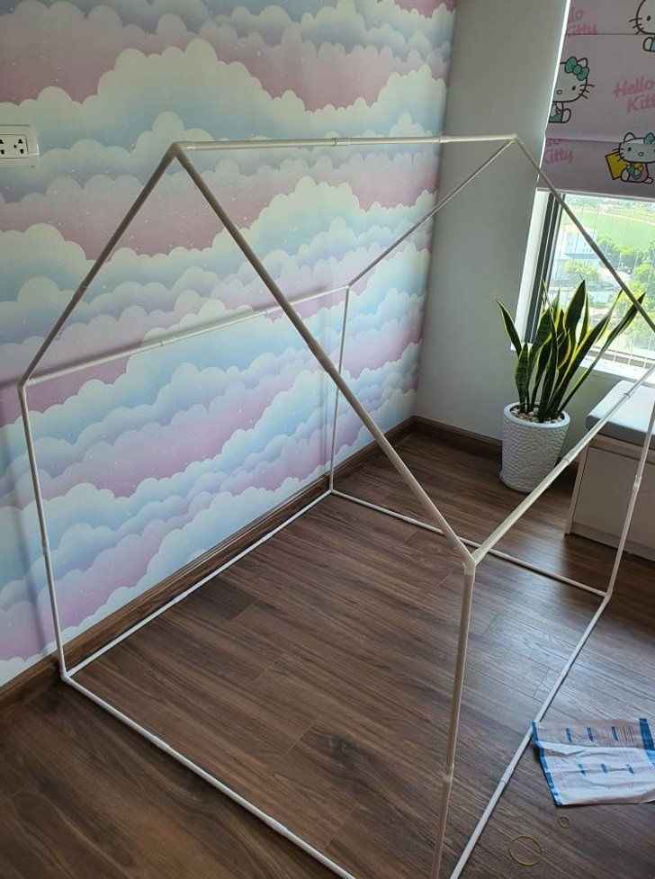 Khung nhựa khung inox thay thế (lều cho bé)