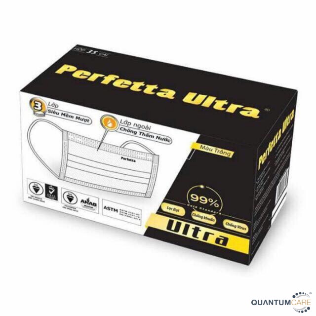 ❤️❤️❤️ Khẩu trang y tế Perfetta Ultra ( Mask for Adult) Hộp 35 cái