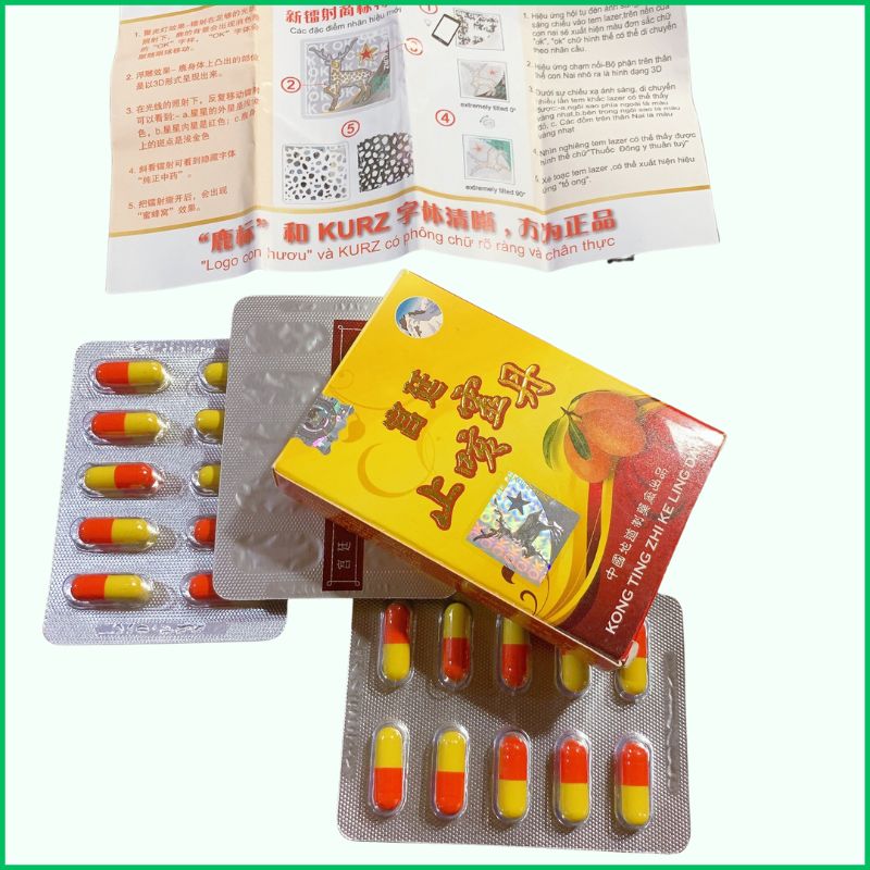 Kong ting zhi ke ling dan ho trái quýt malaysia tem nai nổi loại vỉ – hỗ trợ ho, đ.au họng
