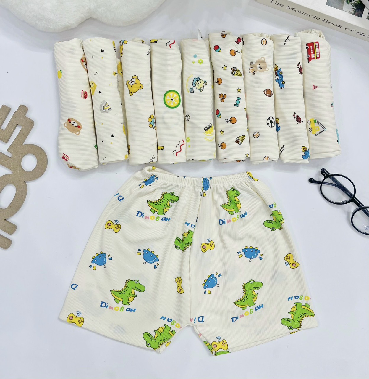 -Sét 10 quần thun lạnh cho trẻ- 10 Quần thun lạnh họa tiết đẹp cho bé