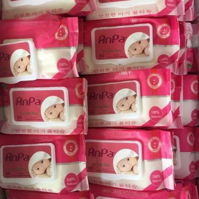 Khăn ướt Anpa gói 80 miếng