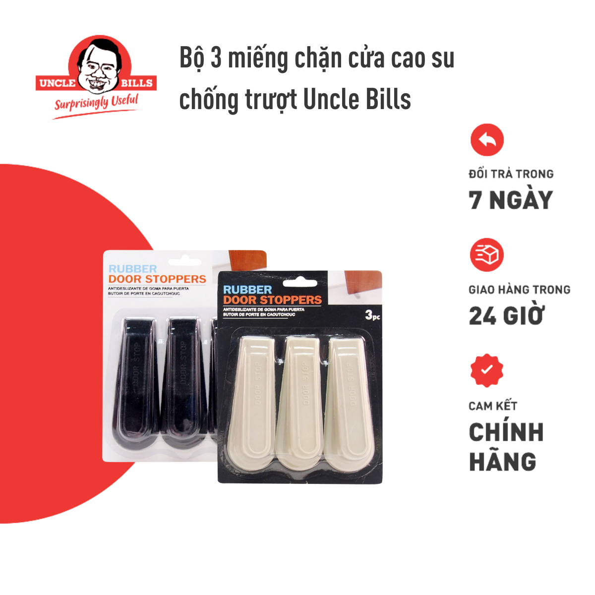 Đồ chặn cửa bằng cao su uncle bills bh0003