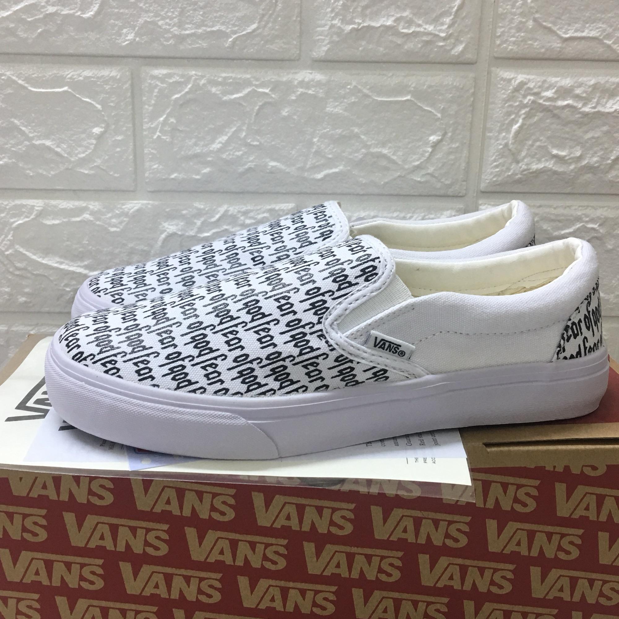 [SALE SỐC] Giày thể thao vanzz lười fear of god HÀNG ĐẸP