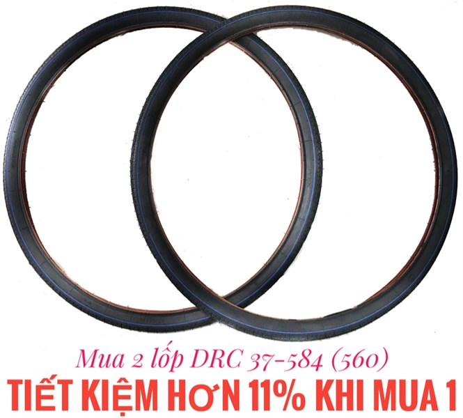 Bộ 2 lốp xe đạp đầm drc 37-584