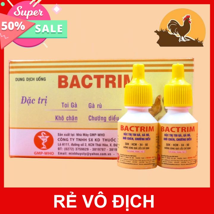 Bactrim gà trù gà toi 1 hộp 10 lọ