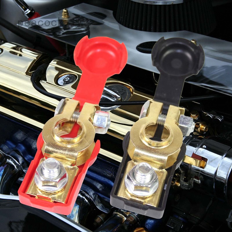 Đầu bọc cọc bình ắc quy đặc biệt lỗ nhỏ, cọc bình ắc quy ô tô, bọc nhựa cách điện đỏ đen, loại lỗ nhỏ