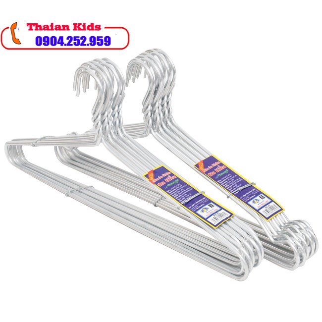 Móc quần áo trẻ em set 10c💖𝑭𝑹𝑬𝑬𝑺𝑯𝑰𝑷💖Móc treo quần áo trẻ em,Móc treo quần áo trẻ em,móc nhôm treo quần áo trẻ em