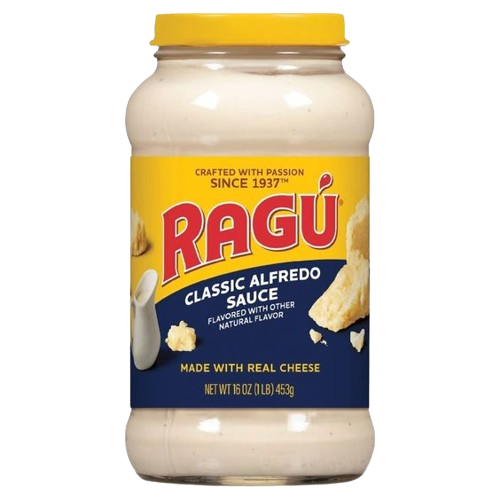  Sốt Mì Ý Phô Mai Ragu Classic Alfredo Sauce Cheese 453g  hủ thủy tinh  HSD: 12.2026 