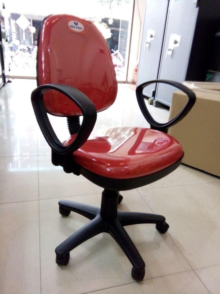 Ghế xoay văn phòng, học tập chính hãng hàng The One SG550K không tay giá rẻ màu đỏ
